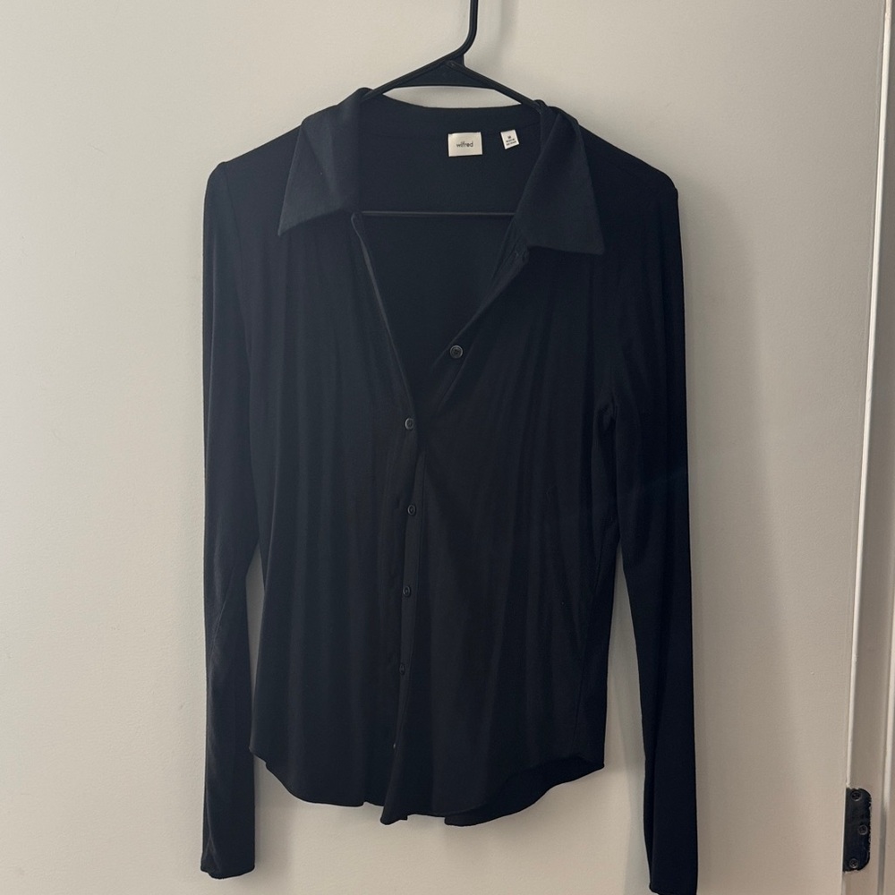 Wilfred Black Button-Down Shirt